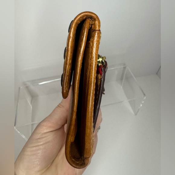 Dooney & Bourke Florentine Pebbled Leather Flap Continental Wallet - Picture 8 of 16